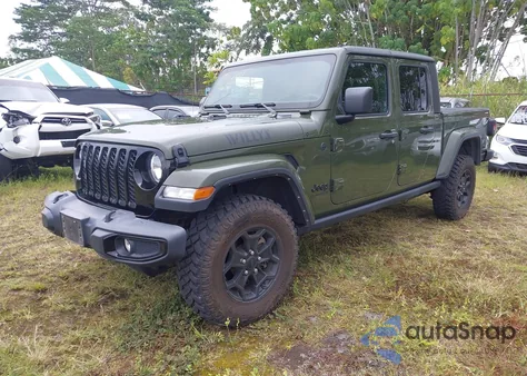 2022 Jeep Gladiator Willys 4X4 z USA, uszkodzony, nr VIN 1C6HJTAG1NL115300